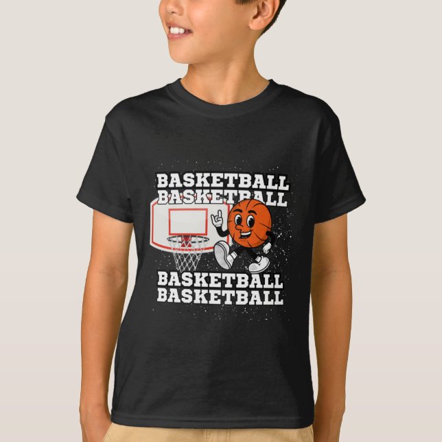 Basketball-Zeichenkette T-Shirt (Vorderseite)
