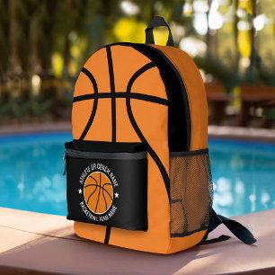Basketball Zeichnend mit eigenem Sportnamen Bedruckter Rucksack