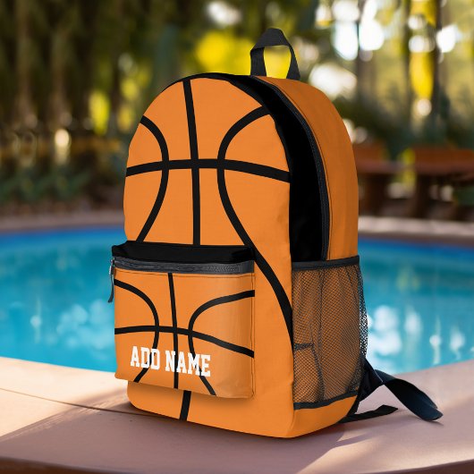 Basketball Zeichnend mit eigenem Sportnamen Bedruckter Rucksack