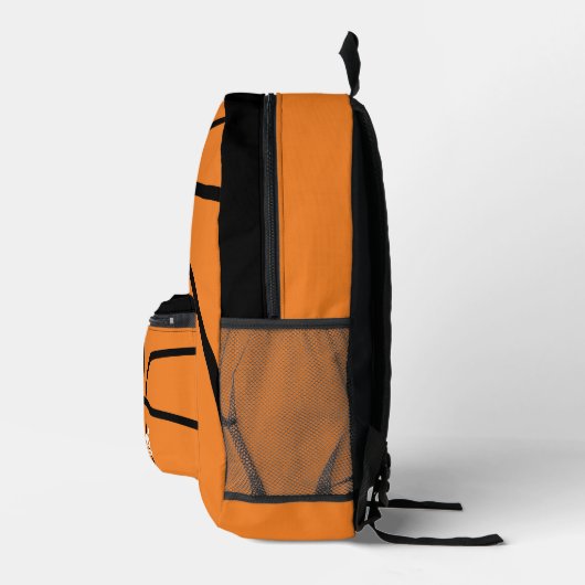 Basketball Zeichnend mit eigenem Sportnamen Bedruckter Rucksack (Rechts)