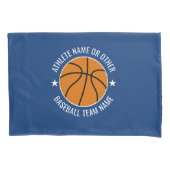Basketball Zeichnend - Team und Athletin Name mode Kissenbezug (Vorderseite)