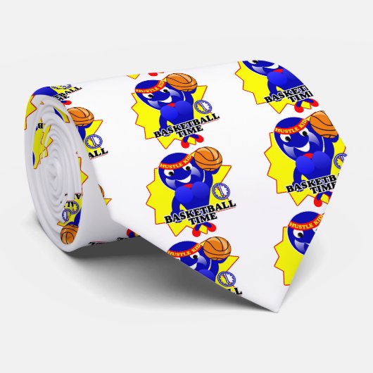 Basketball-Zeit-Gedränge-Kind Krawatte (Gerollt)