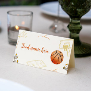 Basketball Zelt Platzkarte Geburtstagsdusche