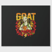 Basketball-Ziegengeschenk Geschenkpapier (Flach)