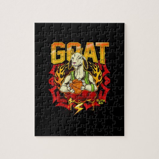 Basketball-Ziegengeschenk Puzzle (Vertikal)