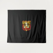 Basketball-Ziegengeschenk Wandteppich (Vorderseite (Horizontal))