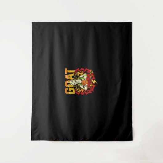 Basketball-Ziegengeschenk Wandteppich (Vorderseite)