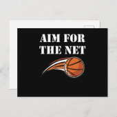 Basketball - Ziel des Internets Postkarte (Vorne/Hinten)