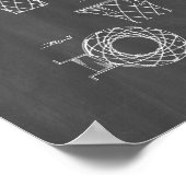 Basketball-Ziel-Patent - Tafel Poster (Ecke)