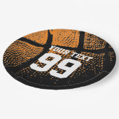 Basketball zum Mittag- und Abendessen Teller (Schrägansicht)