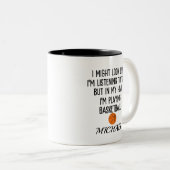 Basketball Zweifarbige Tasse (VorderseiteRechts)