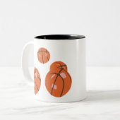 basketball zweifarbige tasse (Vorderseite Links)