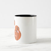 basketball zweifarbige tasse (Mittel)
