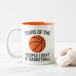 Basketball  zweifarbige tasse