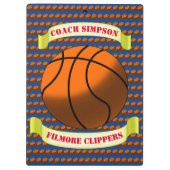 Basketball Zwischenablage Klemmbrett (Rückseite)