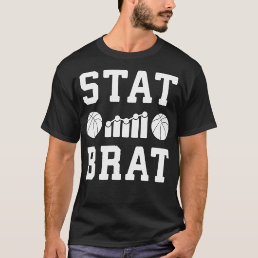 Basketballanalytik und Statistik für den Sportplat T-Shirt (Vorderseite)