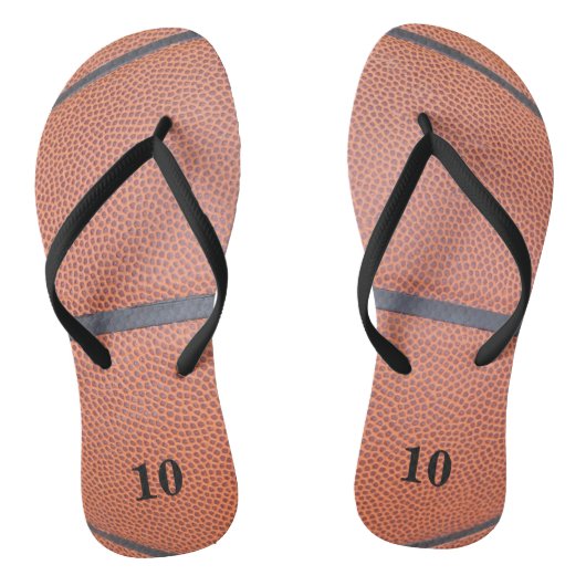 Basketballanzahl Flip Flops Badesandalen (Fußbett)
