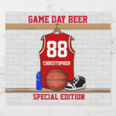 Basketballbäckeretiketten Bierflaschenetikett (Einzelnes Label)