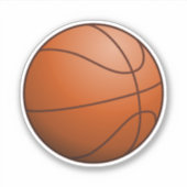 Basketballball Aufkleber (Vorderseite)