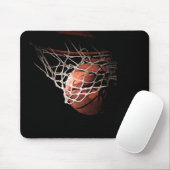 Basketballball in Aktion Mousepad (Mit Mouse)