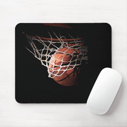 Basketballball in Aktion Mousepad (Mit Mouse)