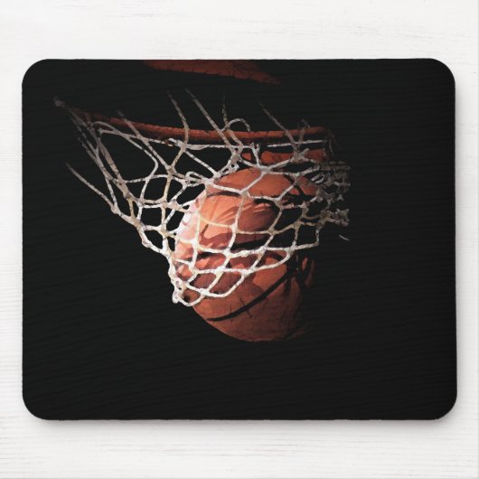 Basketballball in Aktion Mousepad (Vorne)