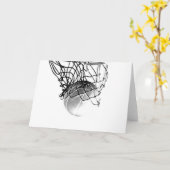 Basketballball Karte (Gelbe Blume)