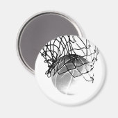 Basketballball Magnet (Vorderseite/Rückseite)