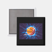 Basketballball Magnet (Vorderseite/Rückseite)