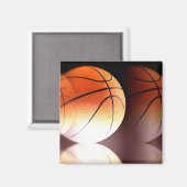 Basketballball Magnet (Vorderseite/Rückseite)