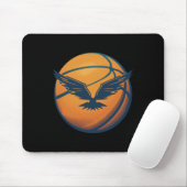 Basketballball mit Adler Mousepad (Mit Mouse)