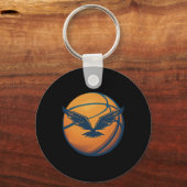 Basketballball mit Adler Schlüsselanhänger (Vorderseite)