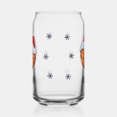 Basketballball mit Weihnachtsmannmütze Weihnachten Dosenglas (Rechts)