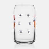 Basketballball mit Weihnachtsmannmütze Weihnachten Dosenglas (Links)