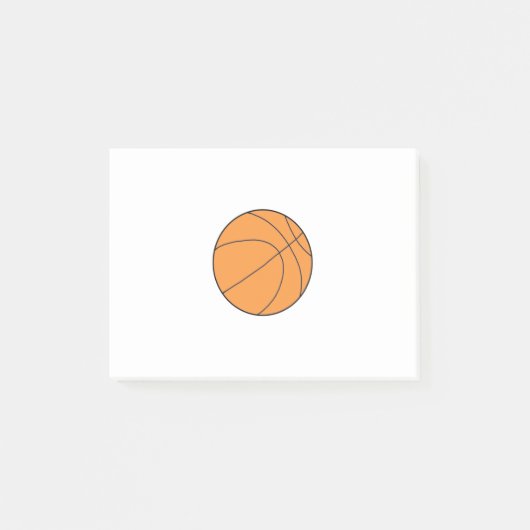 Basketballball Post-it Klebezettel (Vorderseite)
