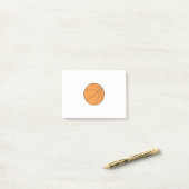 Basketballball Post-it Klebezettel (Auf Schreibtisch)