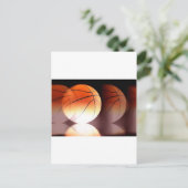 Basketballball Postkarte (Stehend Vorderseite)