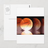 Basketballball Postkarte (Vorne/Hinten)