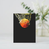 Basketballball Postkarte (Stehend Vorderseite)