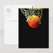 Basketballball Postkarte (Vorne/Hinten)