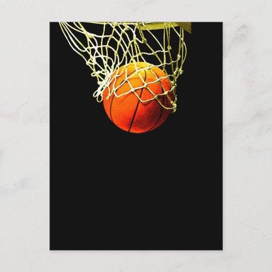 Basketballball Postkarte (Vorderseite)