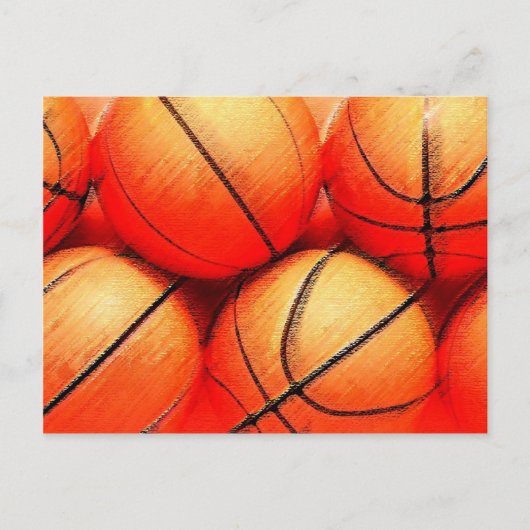 Basketballball Postkarte (Vorderseite)