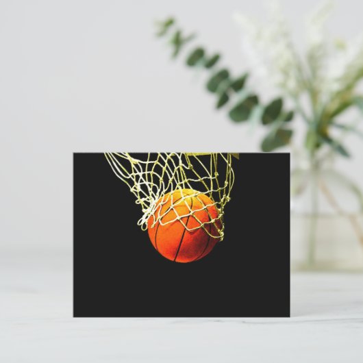 Basketballball Postkarte (Stehend Vorderseite)