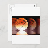 Basketballball Postkarte (Vorne/Hinten)