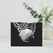 Basketballball Postkarte (Stehend Vorderseite)