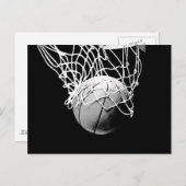 Basketballball Postkarte (Vorne/Hinten)