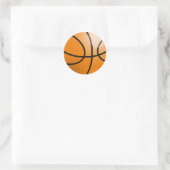 Basketballball Runder Aufkleber (Tasche)