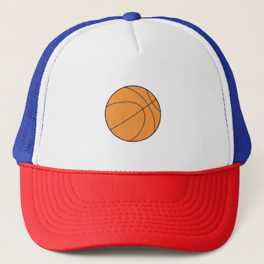 Basketballball Truckerkappe (Vorderseite)