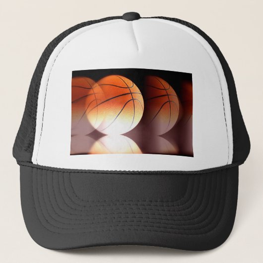 Basketballball Truckerkappe (Vorderseite)
