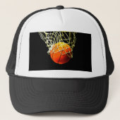 Basketballball Truckerkappe (Vorderseite)